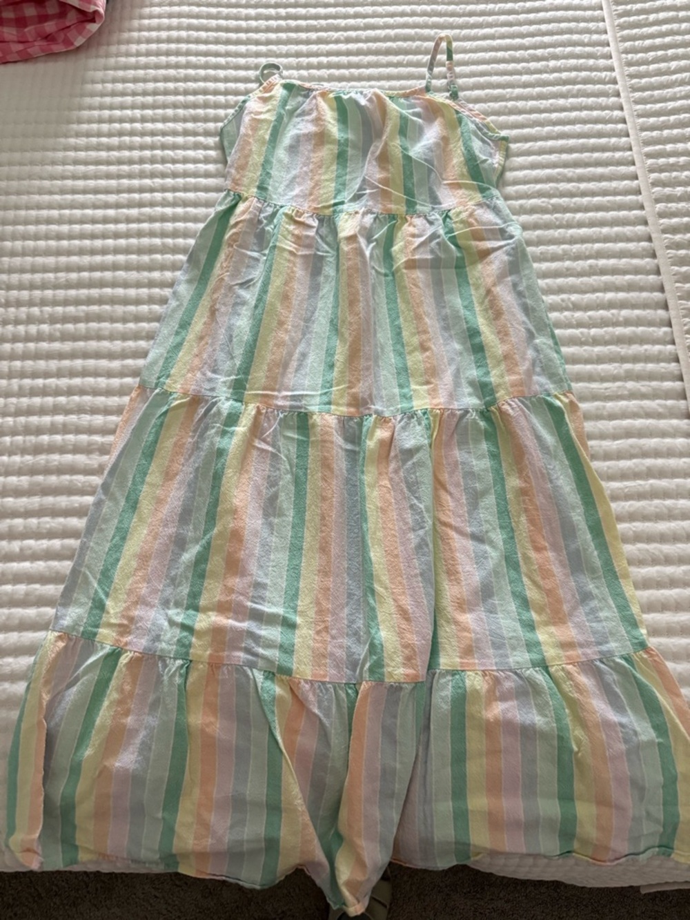 Cat & Jack Pastel Multi-Stripe Sundress - Mint, Yellow, Pink, Cream